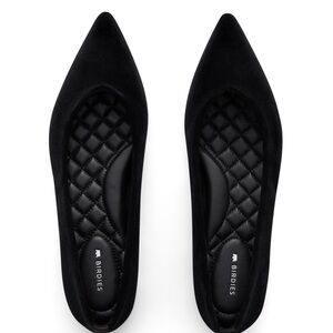 Birdies - The Goldfinch - Black Velvet Flats (7.5)